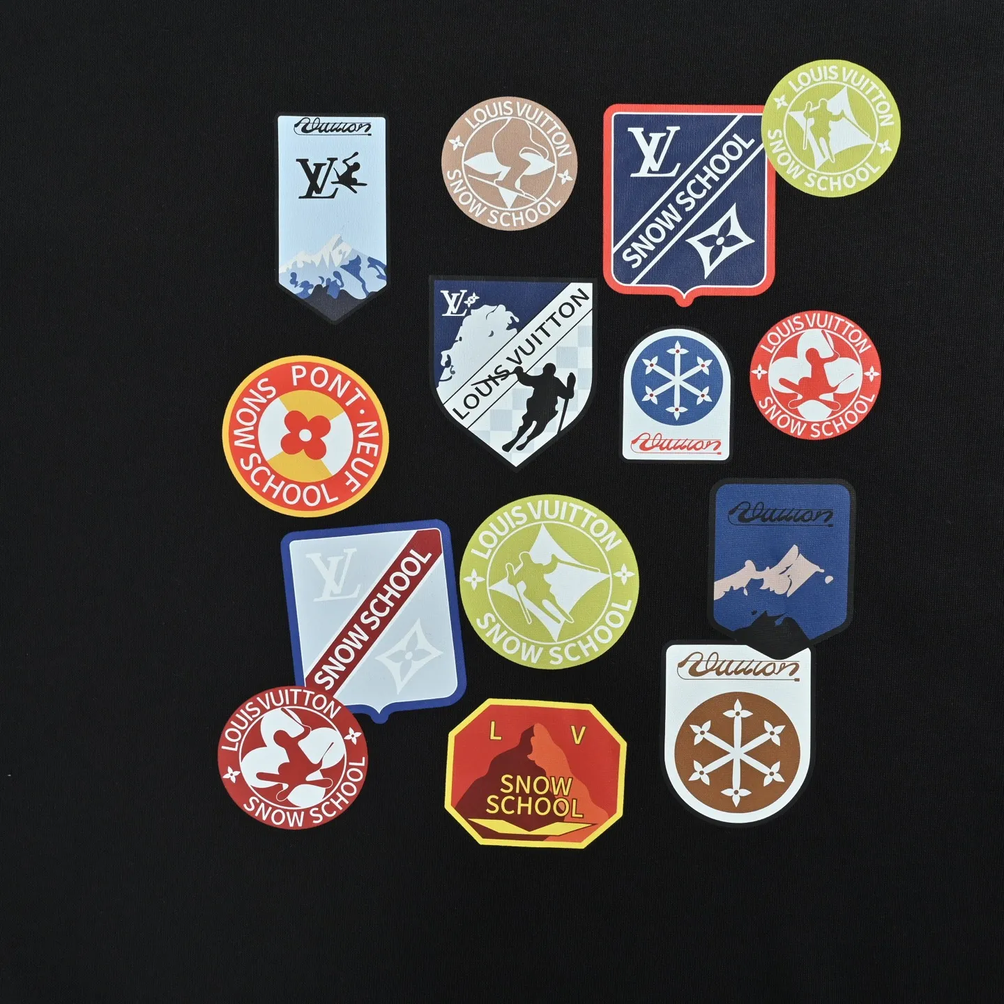 Louis Vuitton/Louis Vuitton 25Fw badge crew neck sweatshirt